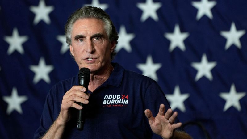 Doug Burgum suffered high-grade Achilles tear playing basketball, throwing debate participation into question