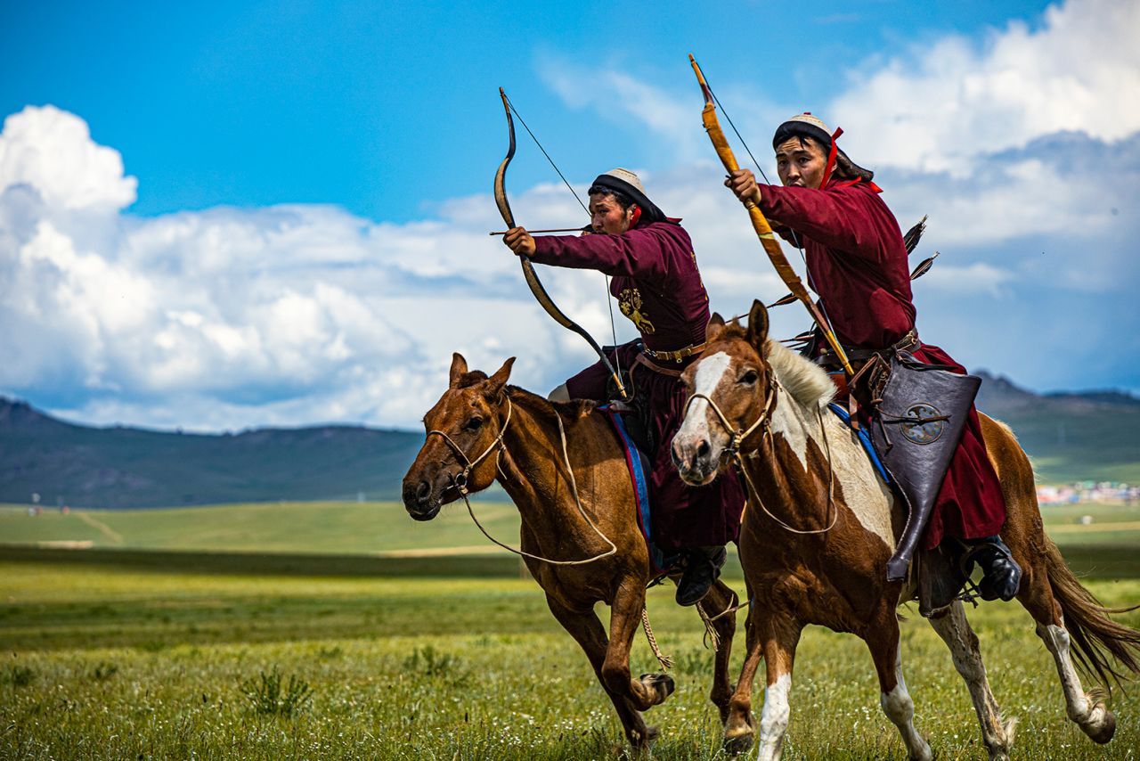 Mongolian archery is making a comeback. 