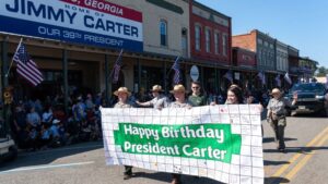 Jimmy Carter’s hometown honors the ex-president as a global humanitarian — and a good friend — as he turns 99